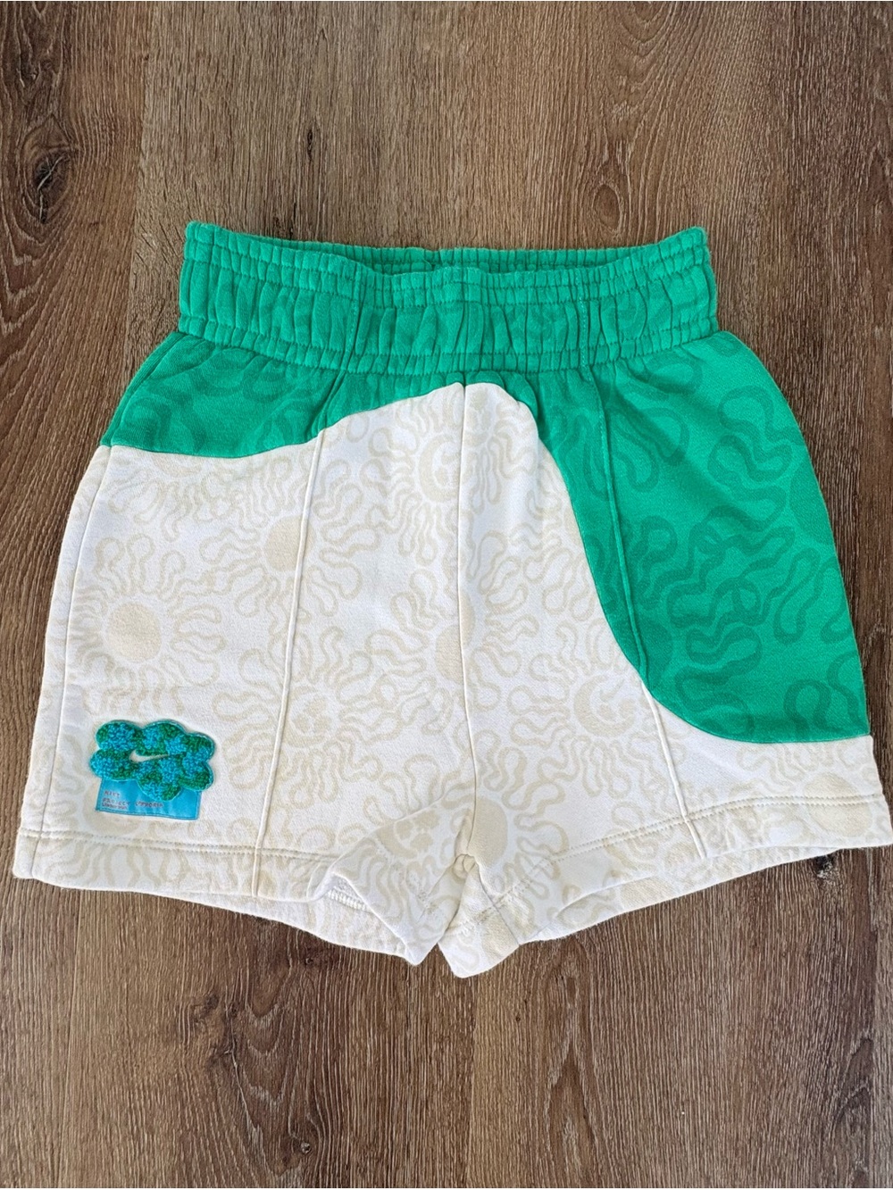NWOT Nike Sportswear Project Uphoria Fleece Shorts in Clover & White Clash| 90’s